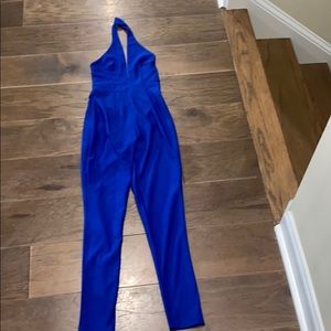 Blue jump suit